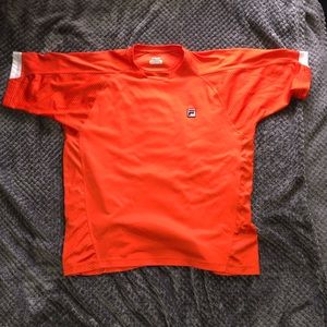 Orange Fila Tee